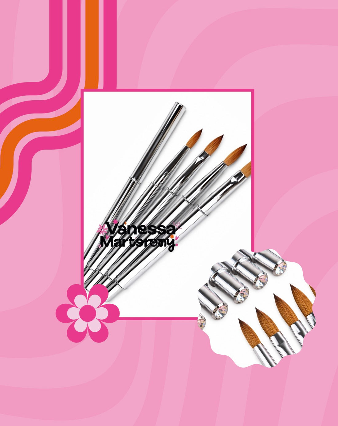 Silver Diamond Brush 18
